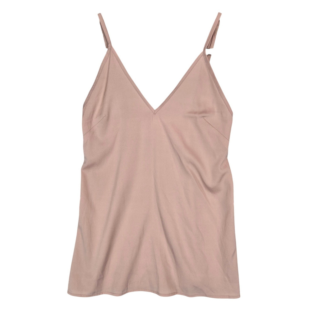 Revolve Tularosa Sateen Y2K Babydoll Pink Camisole Top XS V-Neck Coquette Silky